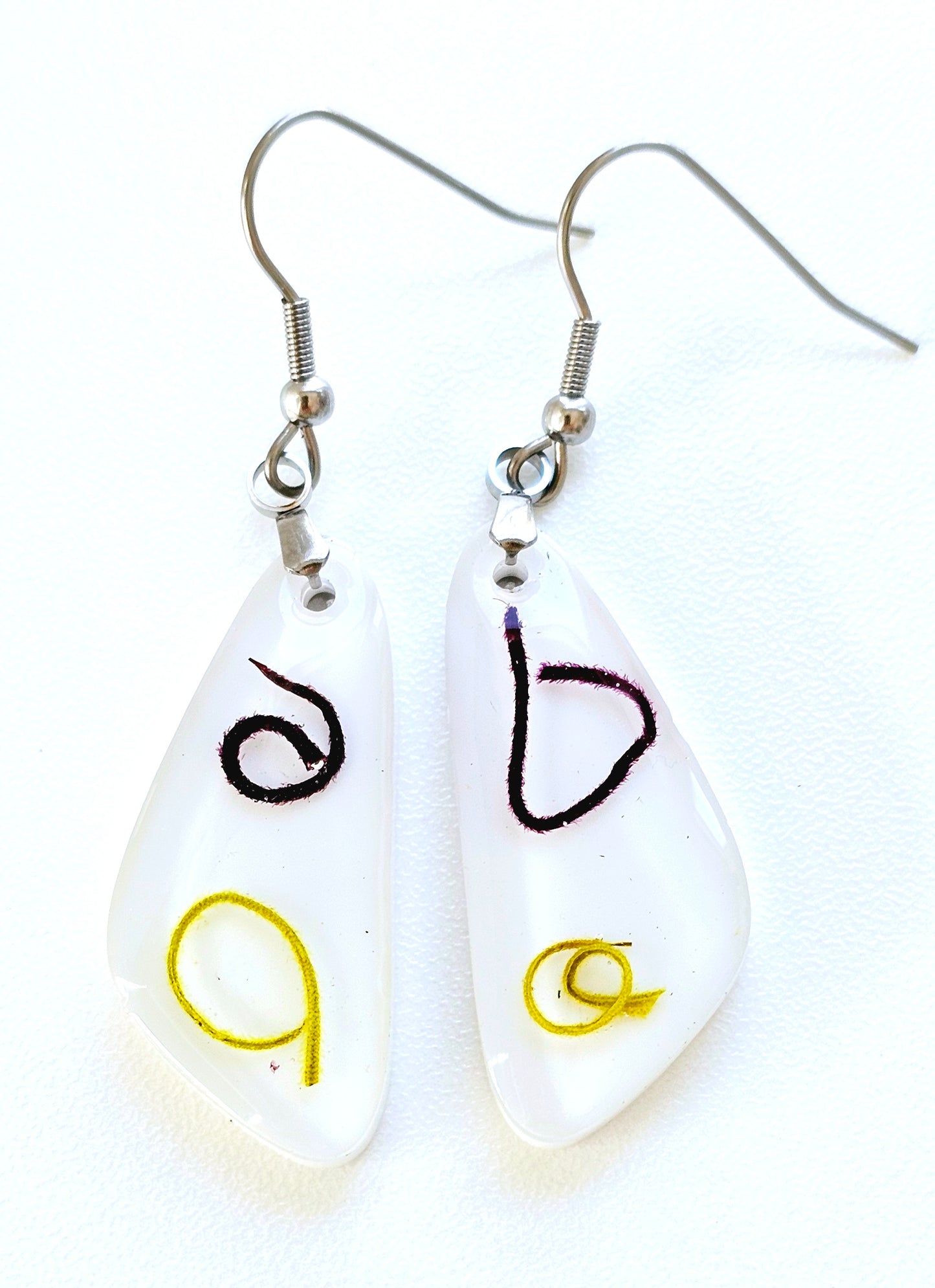 Preserved Moss Earrings - Fan Shaped