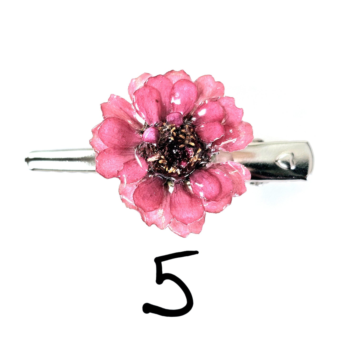 Mini Zinnia Hair Clips