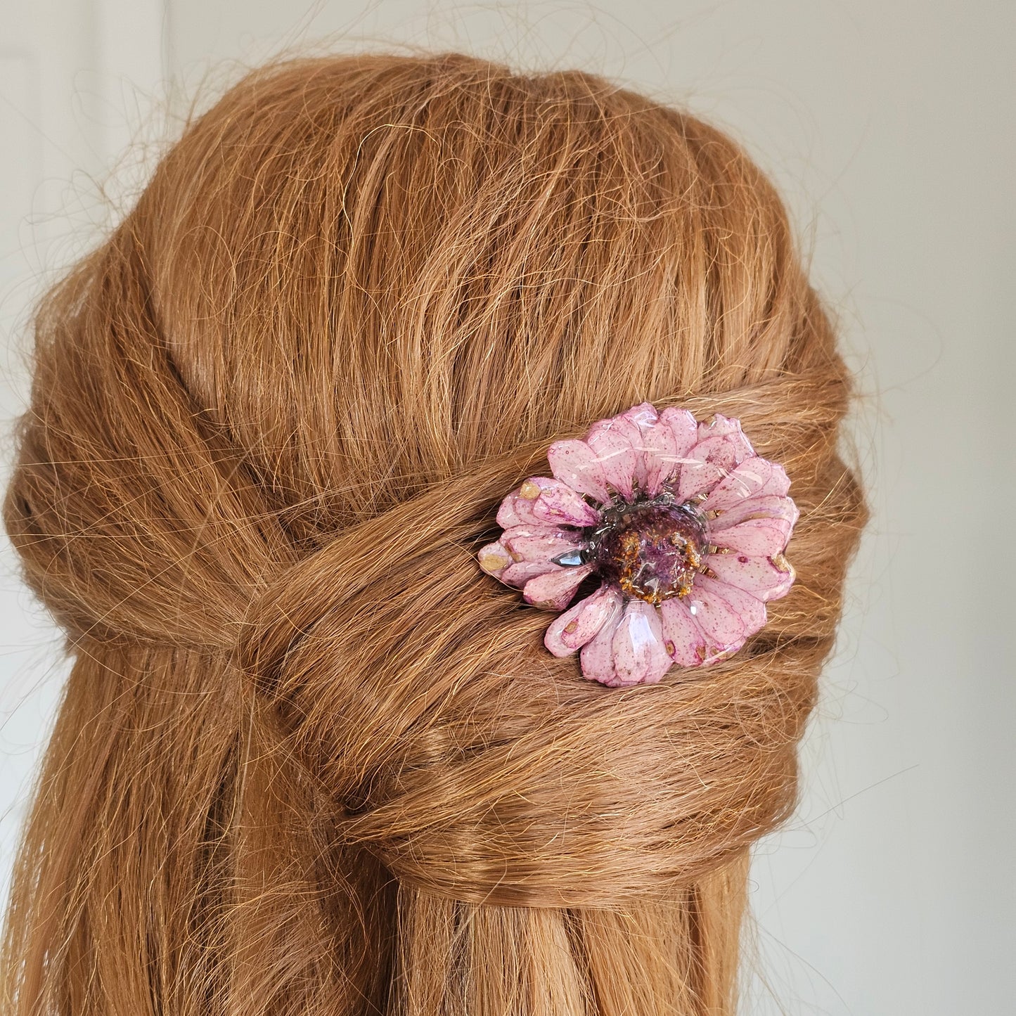 Pastel Zinnia Hair Pins