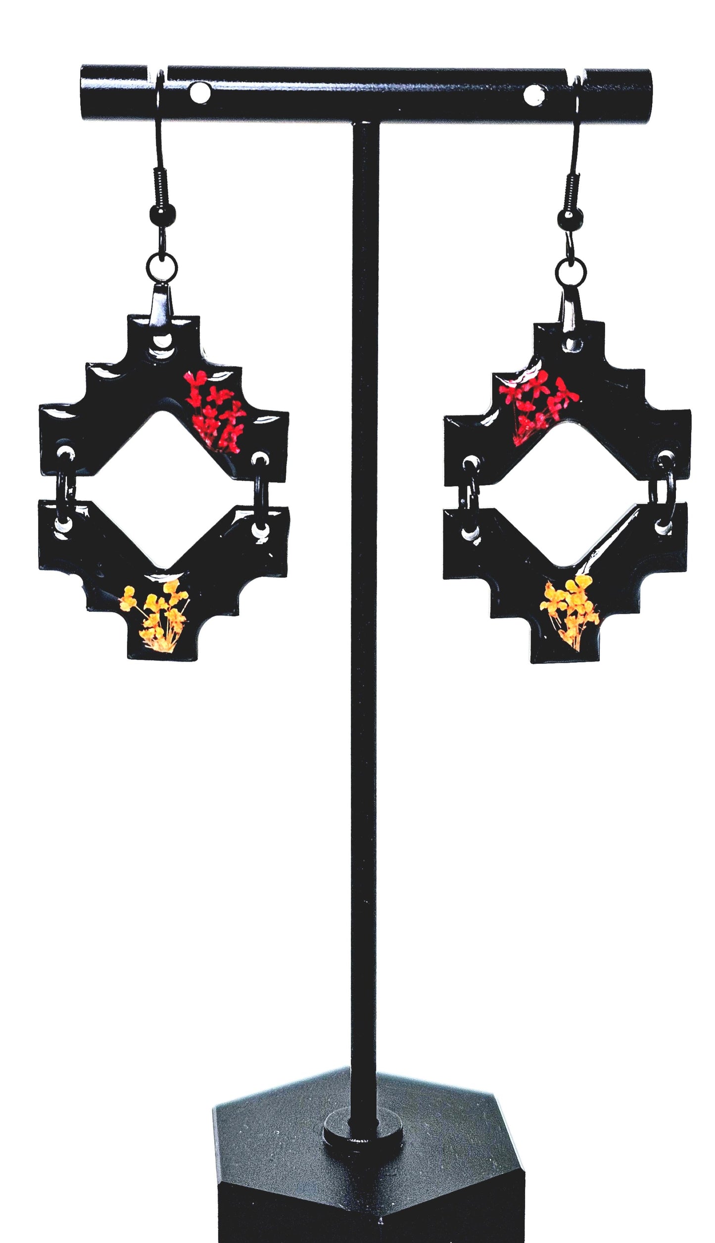 Aztec Queen Anne's Lace Earrings