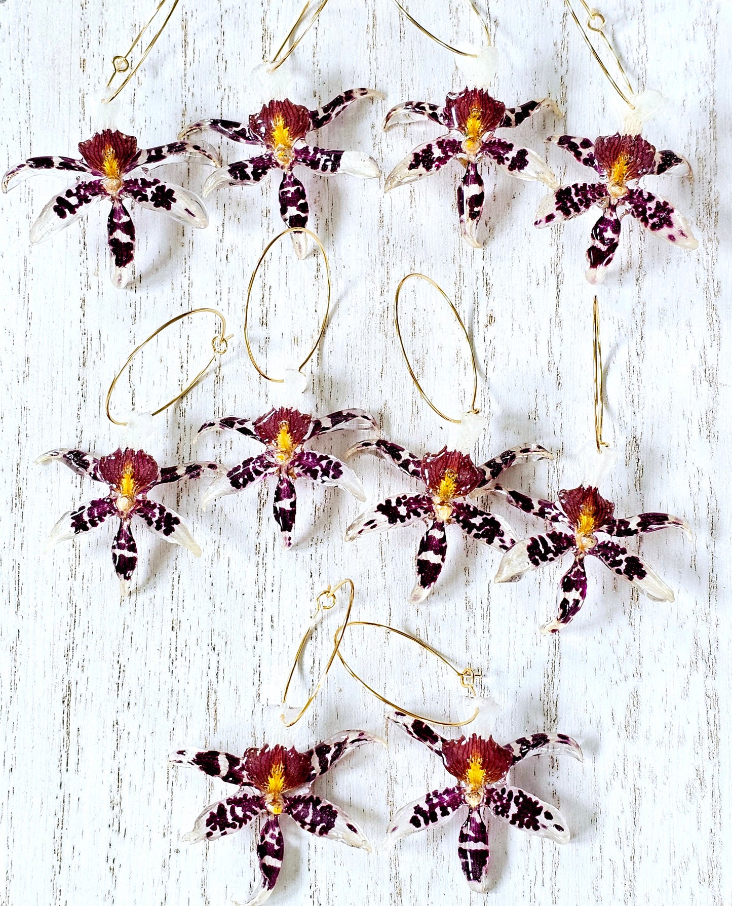 Rex's Luck Firefly Orchid Earrings