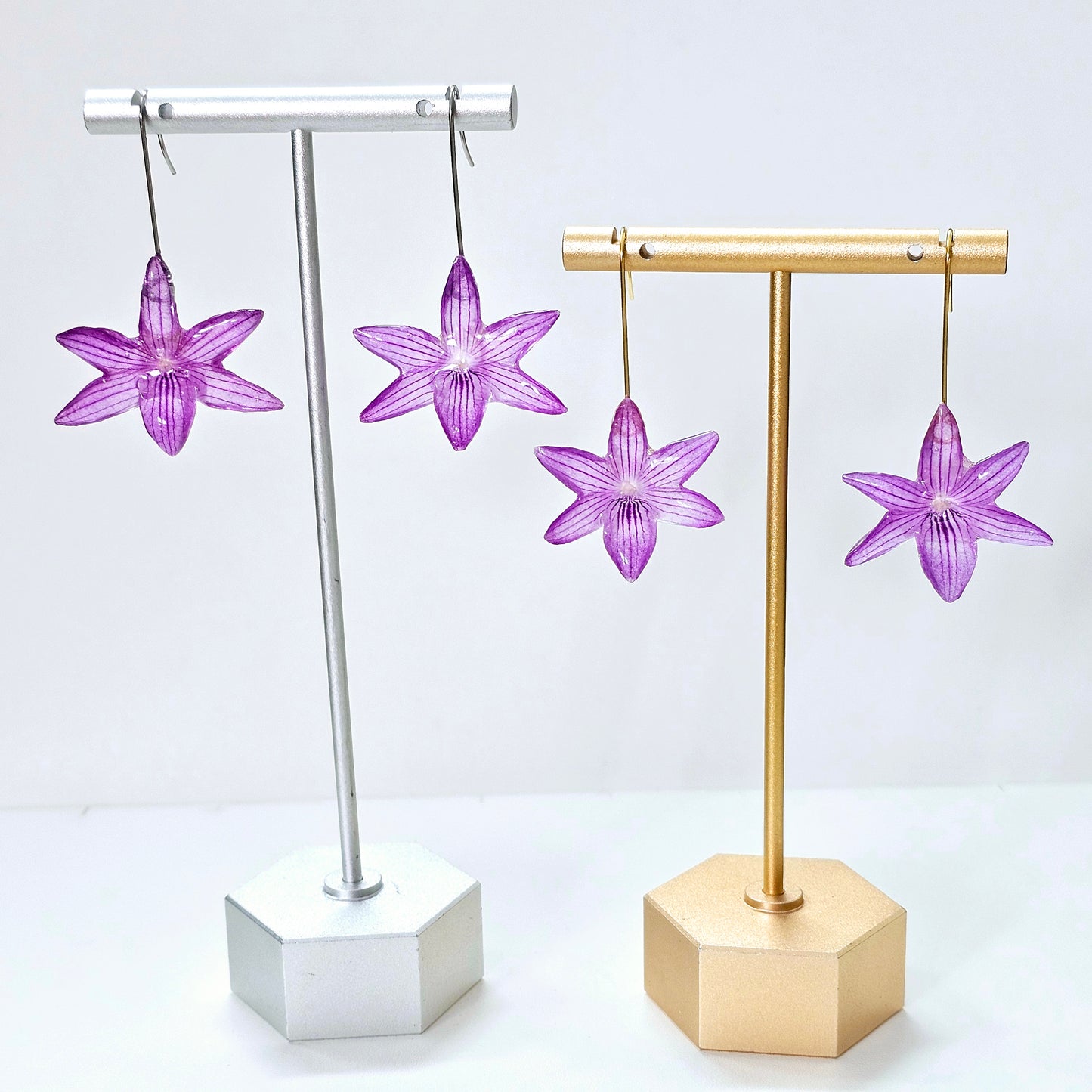 Purple Orchid Dangles