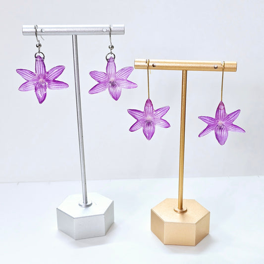 Purple Orchid Dangles