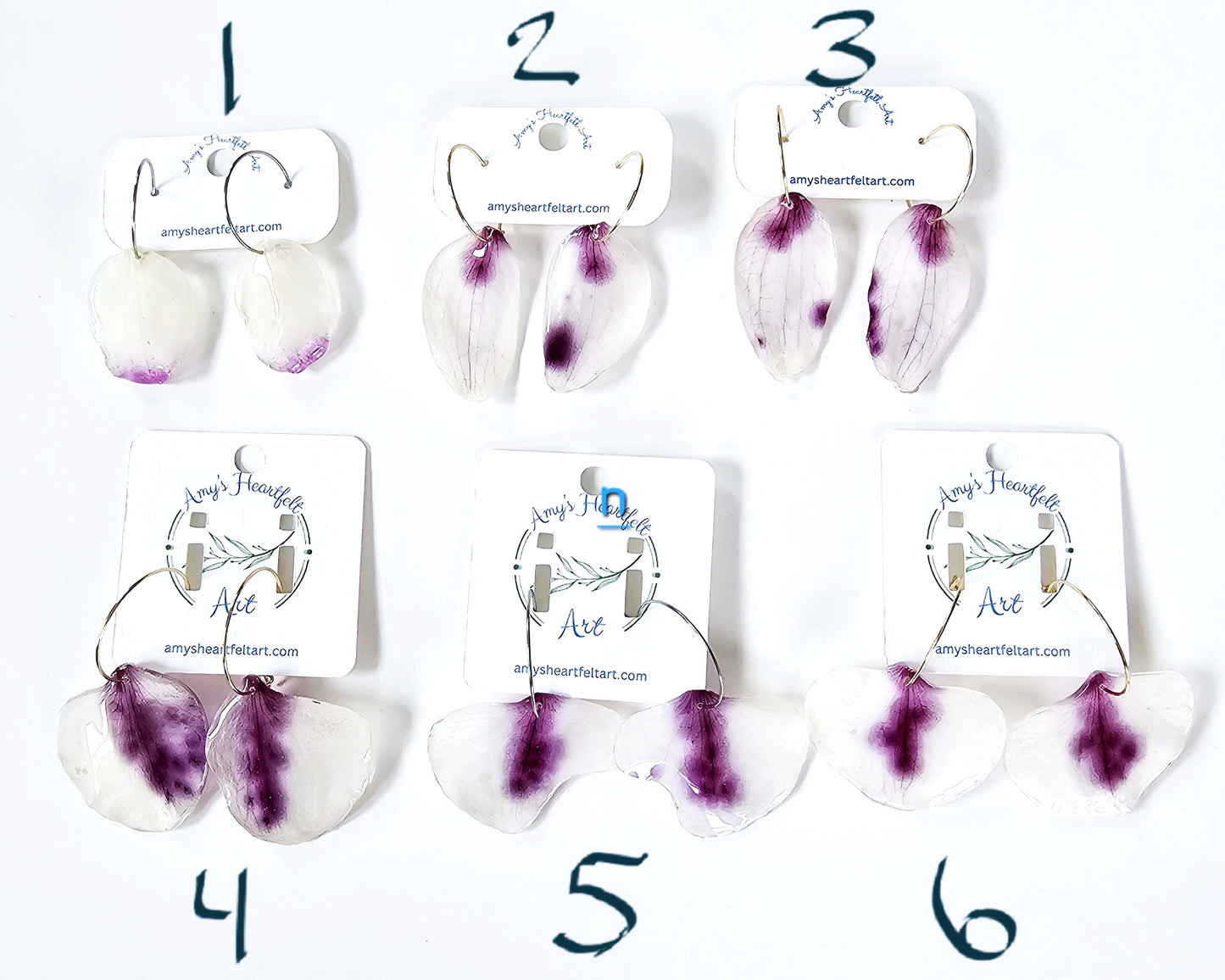 Orchid Petal Earrings