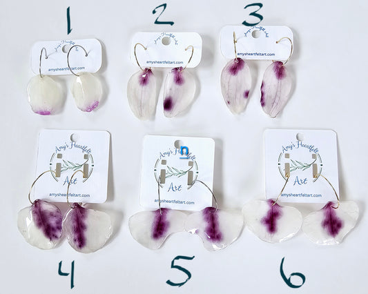 Orchid Petal Earrings