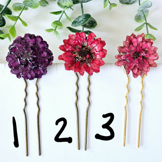 Zinnia Hair Pins